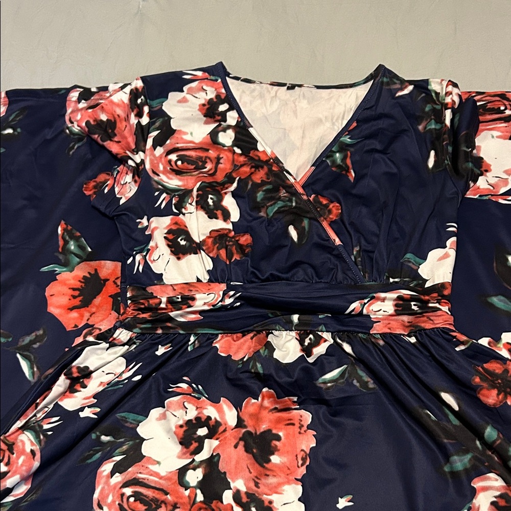 Floral Wrap Maxi Dress